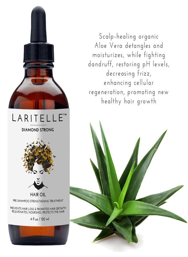 Laritelle Diamond Strong Hair Growth Treatment Oil – 4 oz – Organic Anti‑Thinning Scalp Oil with Jojoba, Saw Palmetto, Nettle & Rosemary – Vegan, Sulfate‑Paraben‑Free - Image 5